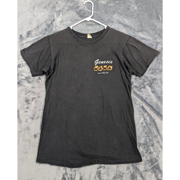 VTG Genesis Concert Shirt Mens LG '83 '84 Tour Single Stitch Classic Rock Black - Picture 2 of 15